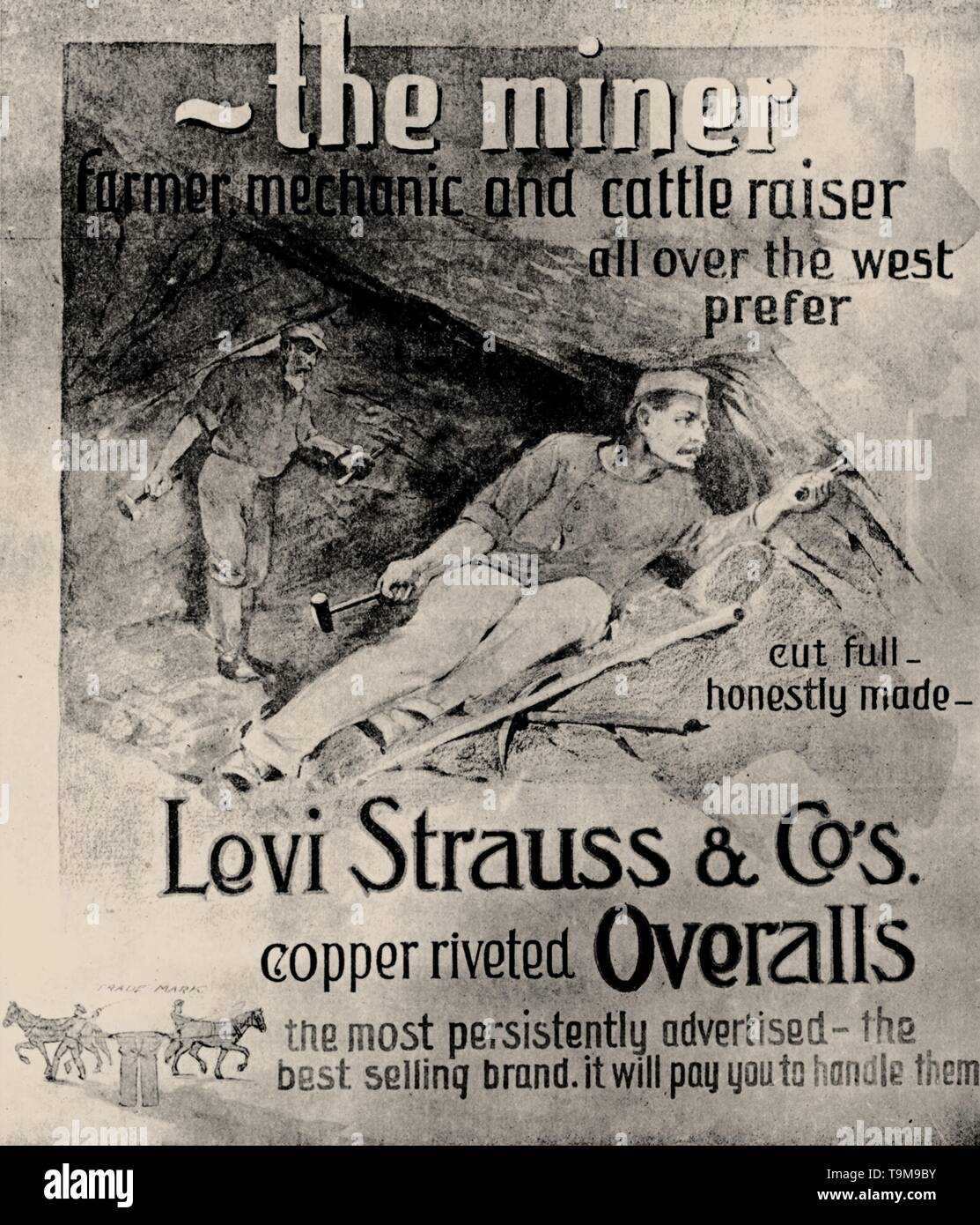 Der Katalog Abdeckung Levi Strauss & Co. Museum: private Sammlung. Autor:  anonym Stockfotografie - Alamy
