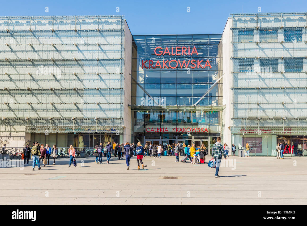 Die Galeria Einkaufszentrum in Krakau in Polen Stockfoto