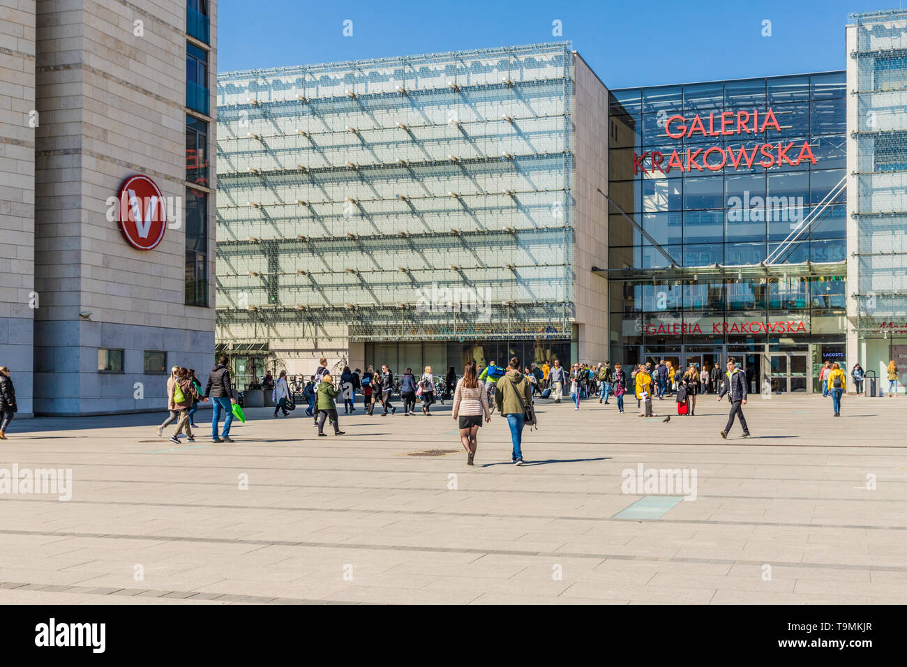 Die Galeria Einkaufszentrum in Krakau in Polen Stockfoto