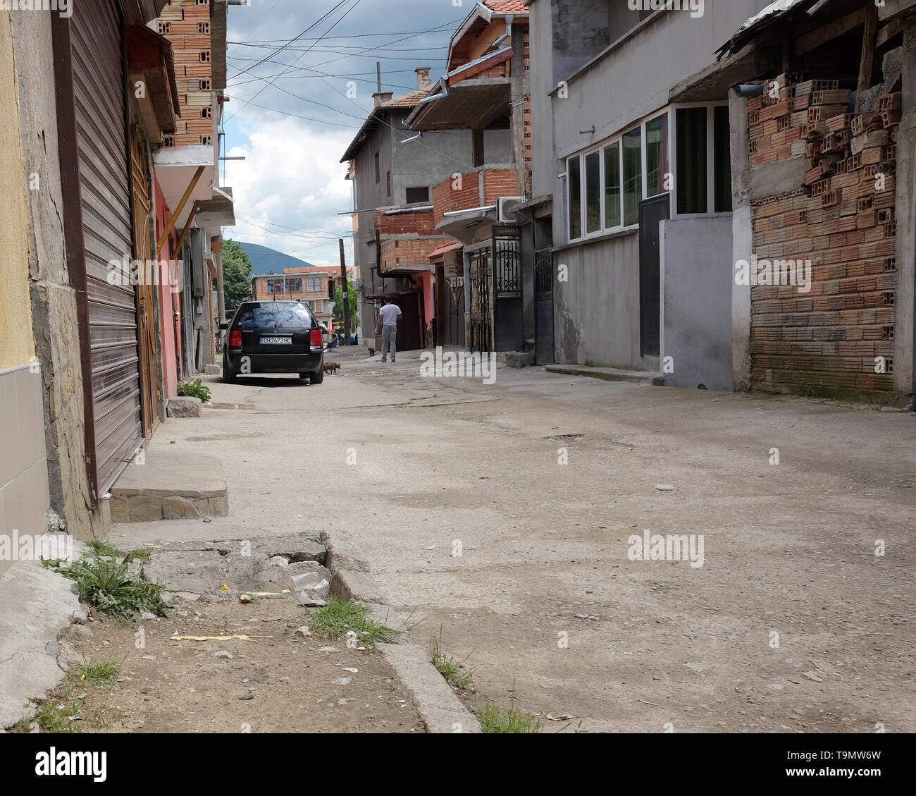 Mai 2019 - Straßen von Sliven, Bulgarien, Stockfoto