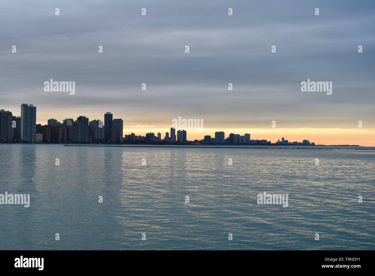 Iconic Blick auf Chicago, Illinois, USA Stockfoto