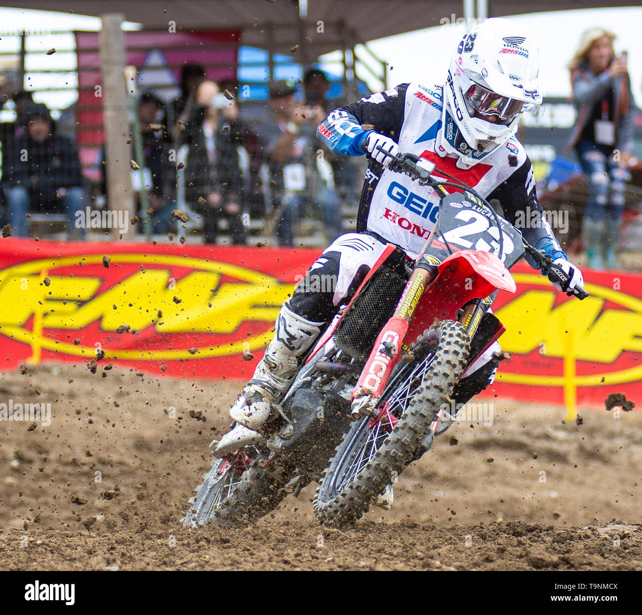 Rancho Cordova, CA USA 18 Mai, 2019. A.: #23 Chase Sexton aus 18 Während der Lucas Oil Pro Motocross Meisterschaft 250 Klasse moto #1 bei Hangtown Motocross Classic Rancho Cordova, CA Thurman James/CSM/Alamy leben Nachrichten Stockfoto