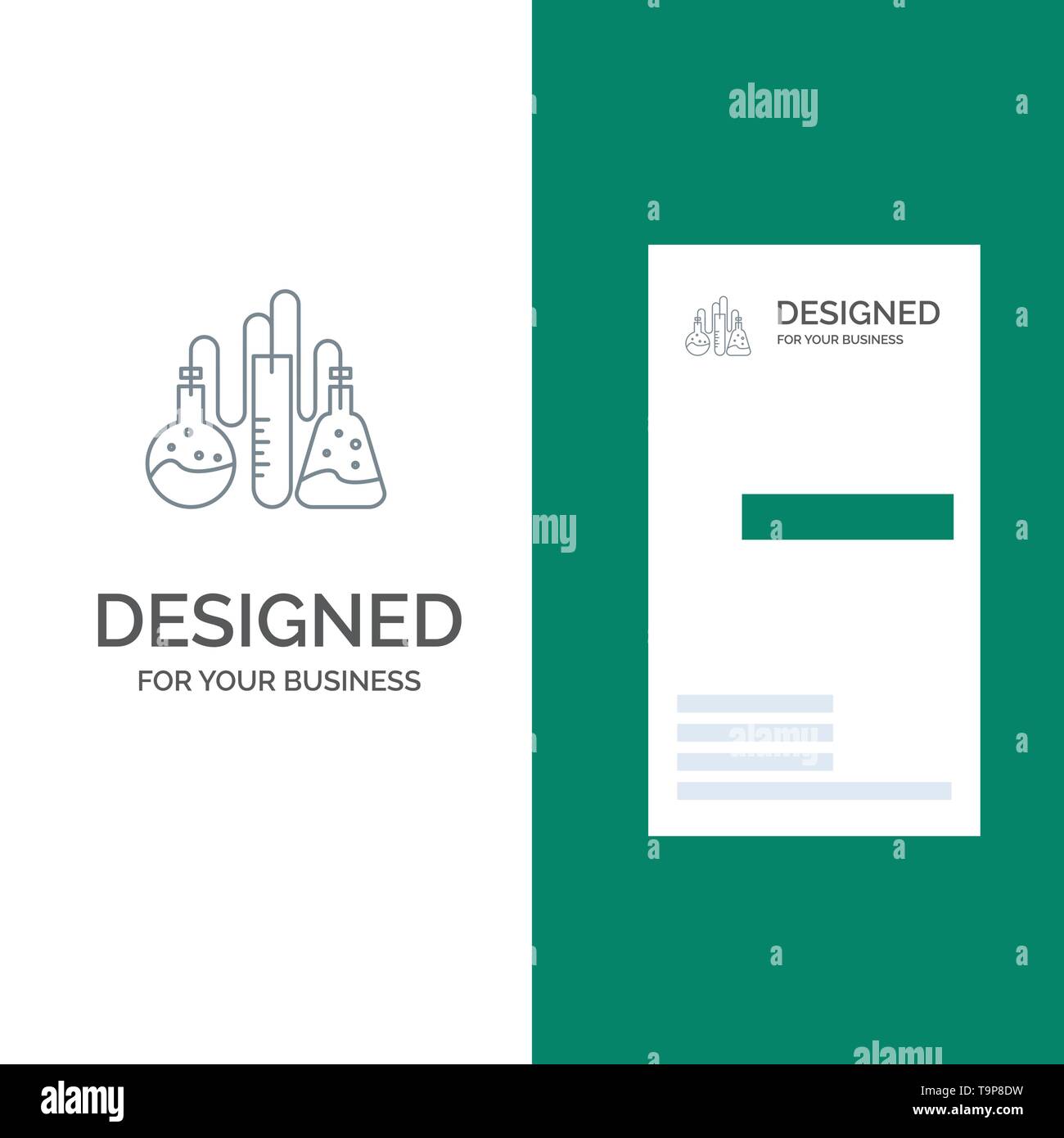 Chemische, Dope, Labor, Wissenschaft Grau Logo Design und Business Throughout Dope Card Template