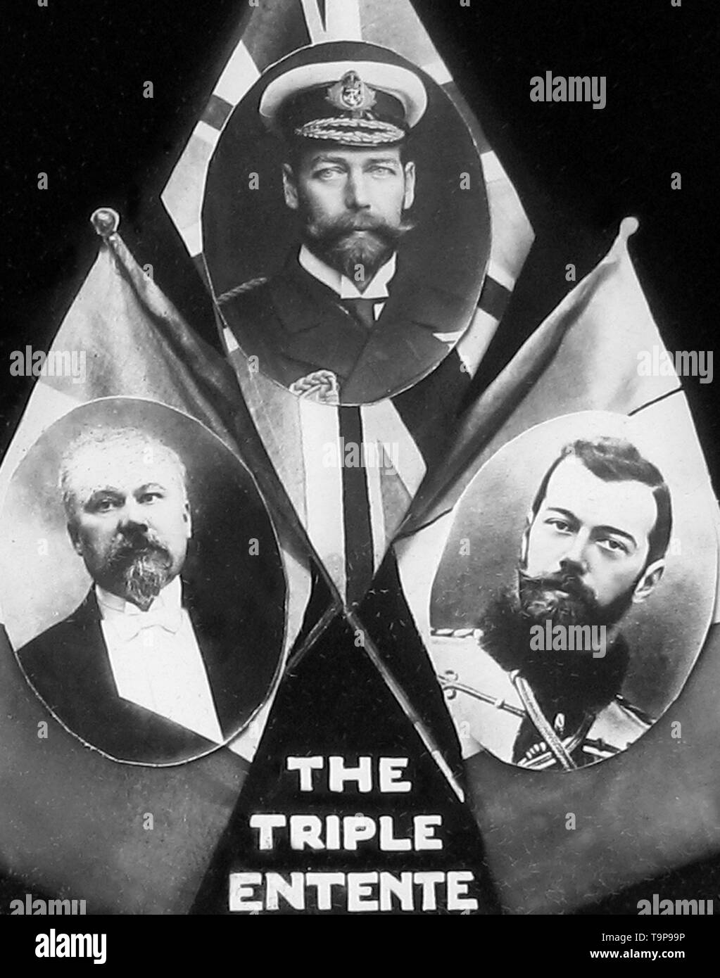 WW 1 Triple Entente Stockfoto