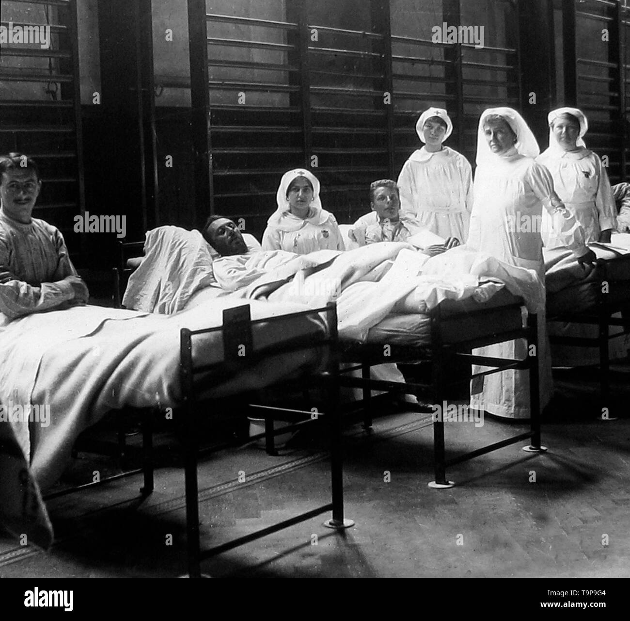 WW1 Fitnessstudio als Krankenhaus genutzt Stockfoto