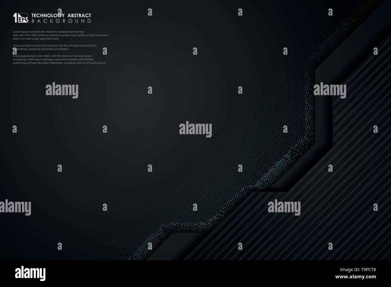 Abstrakte dunkle Technologie template design Dekoration mit glitzert Hintergrund. Sie können für die Anzeige, Plakat, Grafik, Präsentation, Print verwenden. Abbildung Stock Vektor