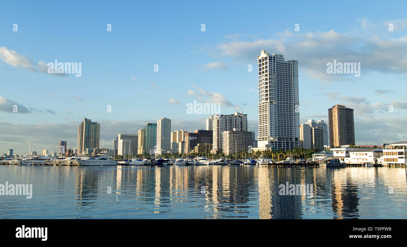 Die Bucht von Manila, Harbour Square, Philippinen Stockfoto