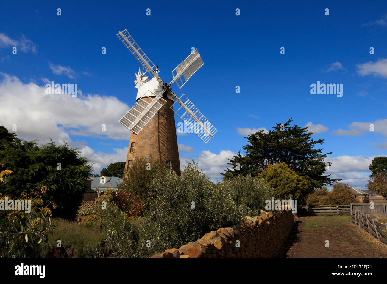 Callington Mühle in Oatlands in der tasmaniens Midlands wurde im Jahr 1837 gebaut. Es ist ein Georgianischen Ära Mühle Stockfoto