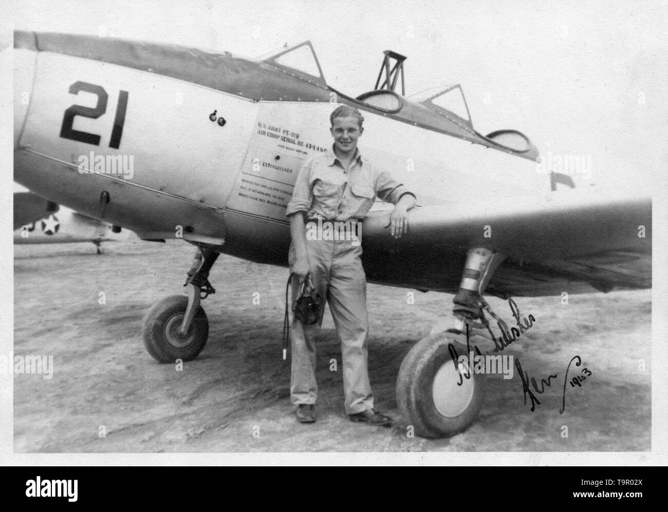 Fairchild PT-19 b Stockfoto