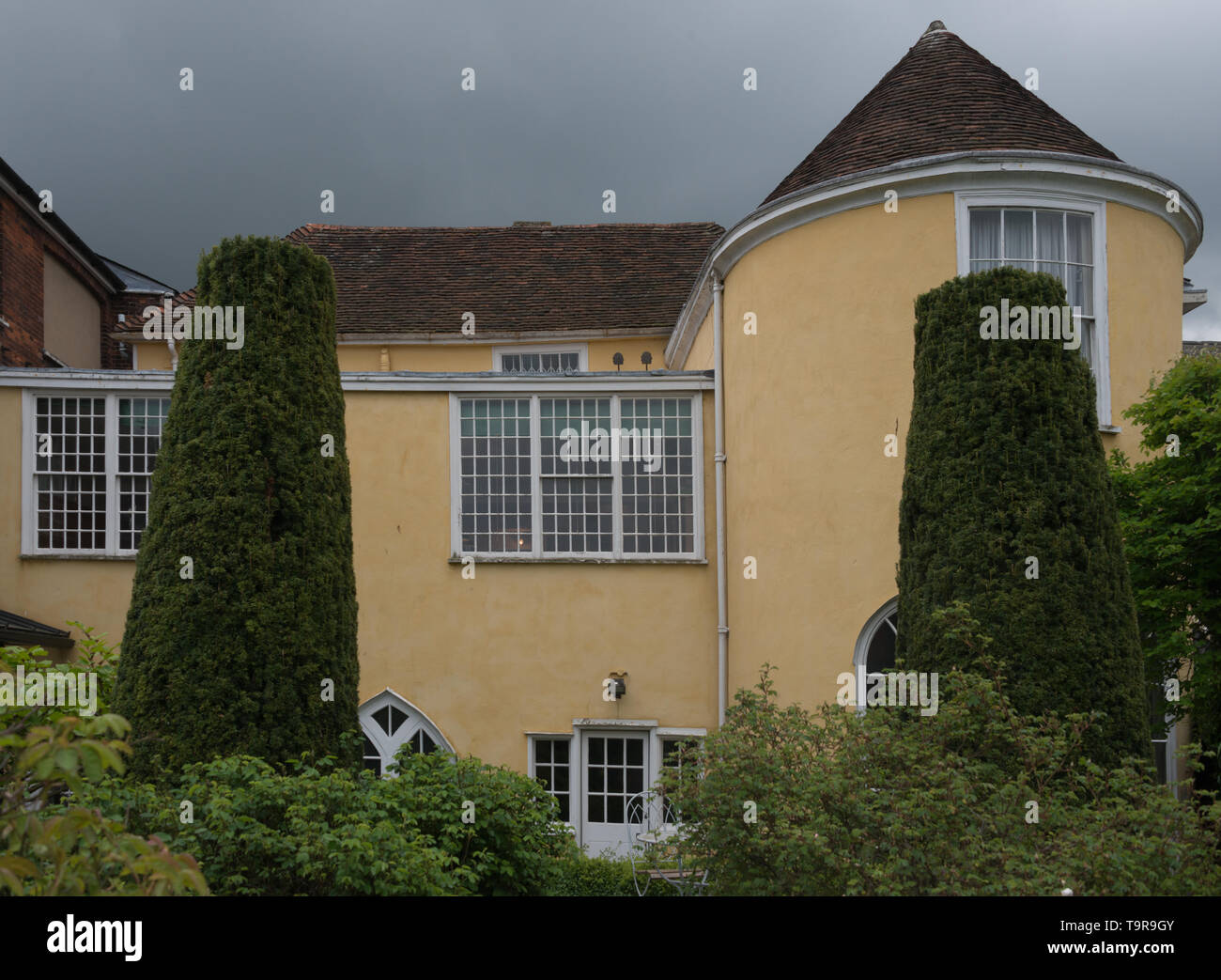 Thomas Gainsborough's House - Rückseite des Artist home Stockfoto