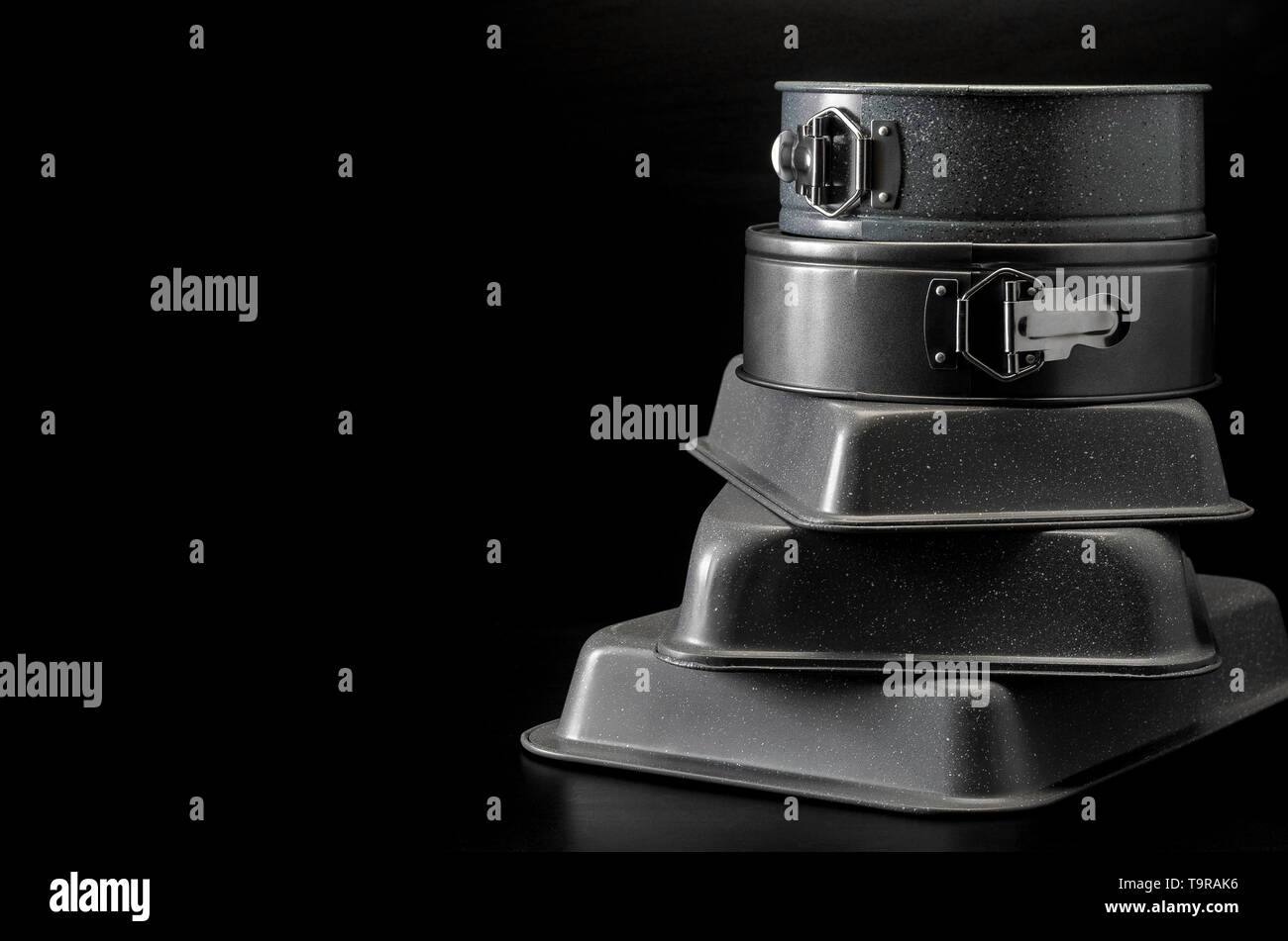 Neue backset, auf einen dunklen Tisch mit Platz kopieren Stockfoto