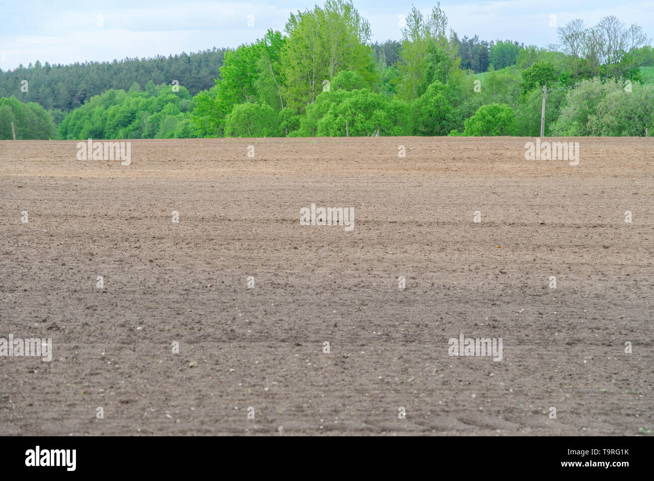 Bauernhof, Bodenbearbeitung, Ackerland Stockfoto