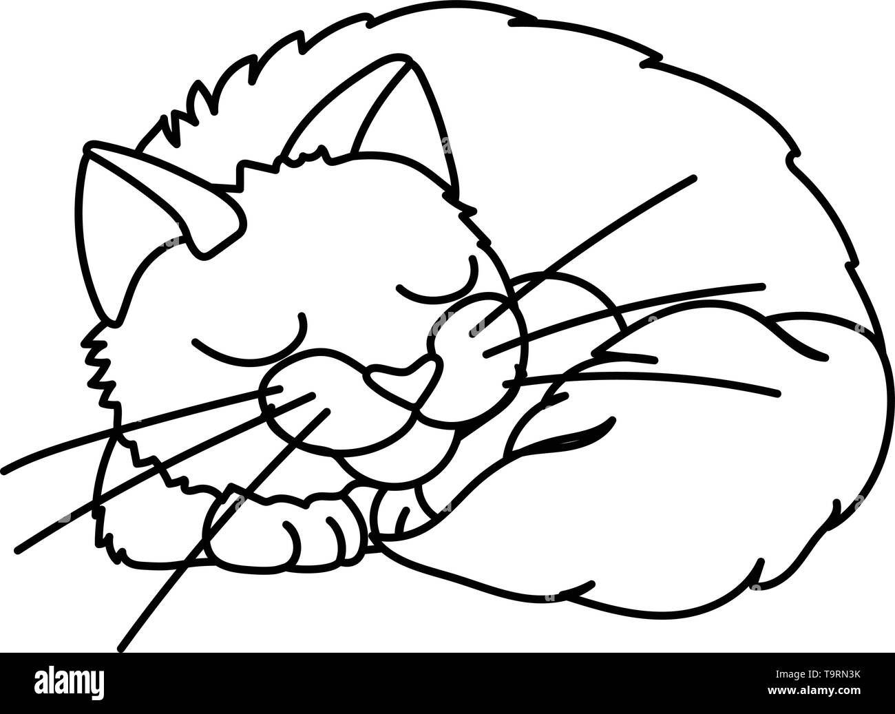 Katze Clipart Schwarzweiss Stockfotos Und Bilder Alamy