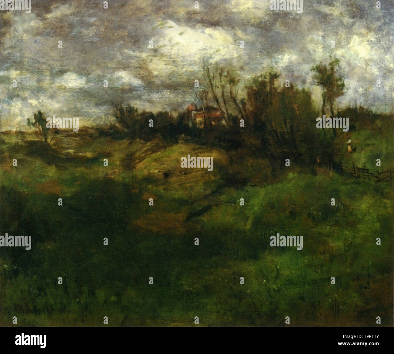 John Henry Twachtman - Cincinnati Landschaft 1880 Stockfoto