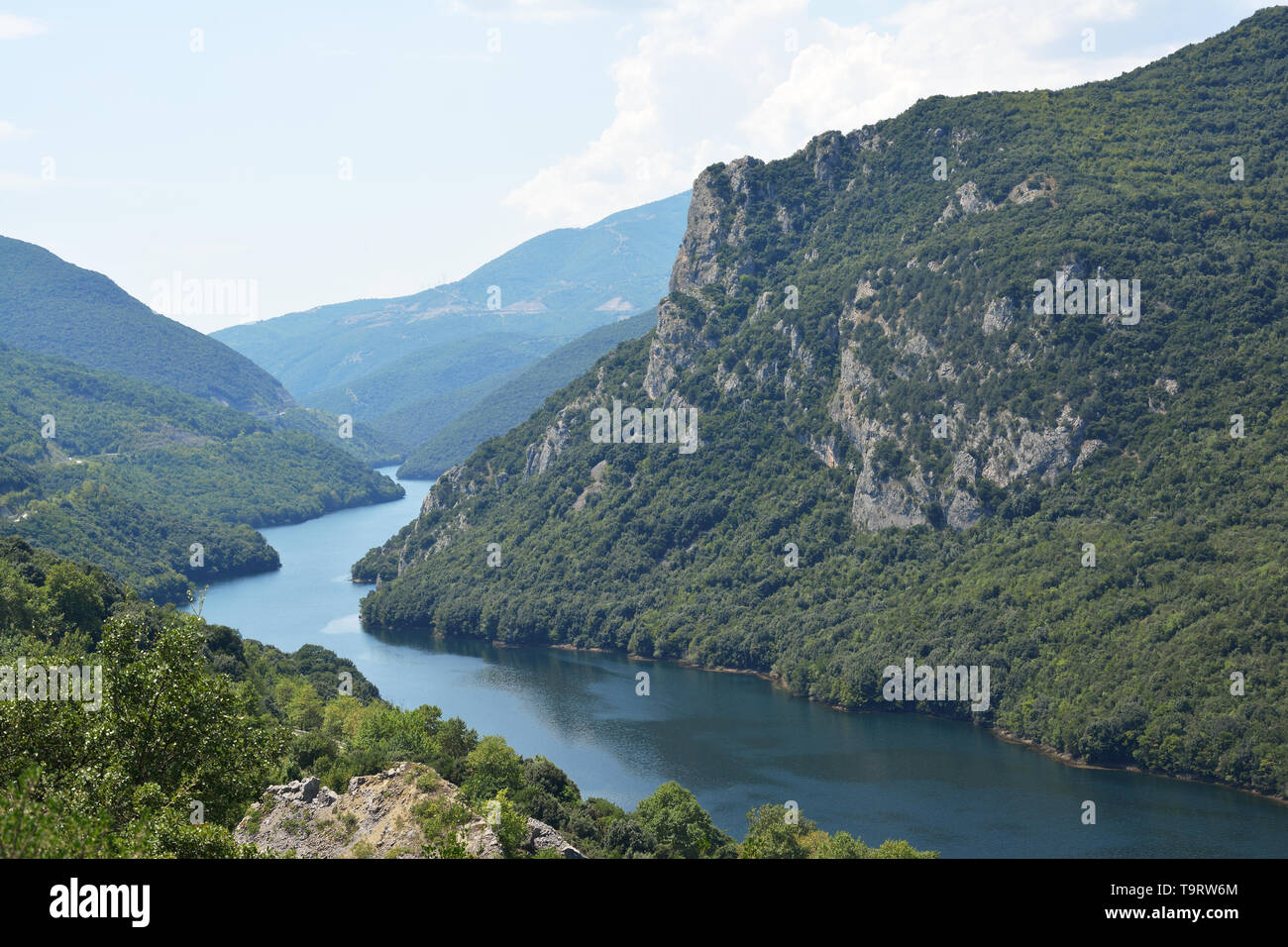 Haliacmon der längste Fluss in Griechenland Stockfoto