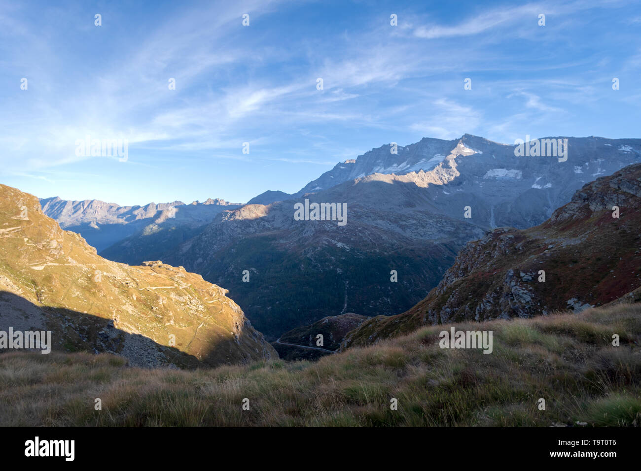 Colle del Nivolet Mountain Pass, Graian Alps, Nationalpark Gran Paradiso, zwischen dem Aostatal und Piemont Regionen, Norditalien Stockfoto