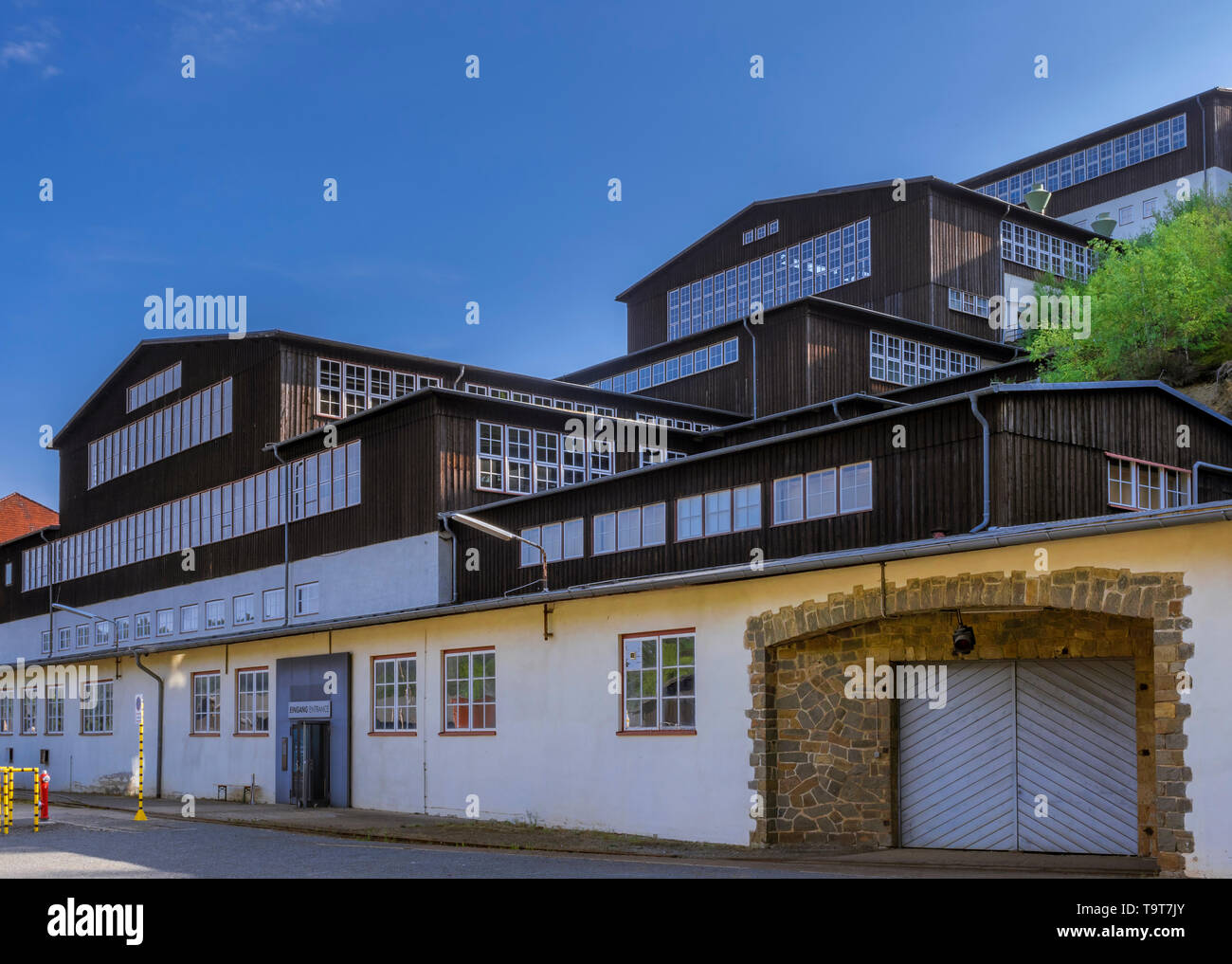 Das Besucherbergwerk und Museum Rammelsberg, UNESCO-Weltkulturerbe, Goslar, Harz, Niedersachsen, Deutschland, Europa, Besucherbergwerk und Museum Ramme Stockfoto