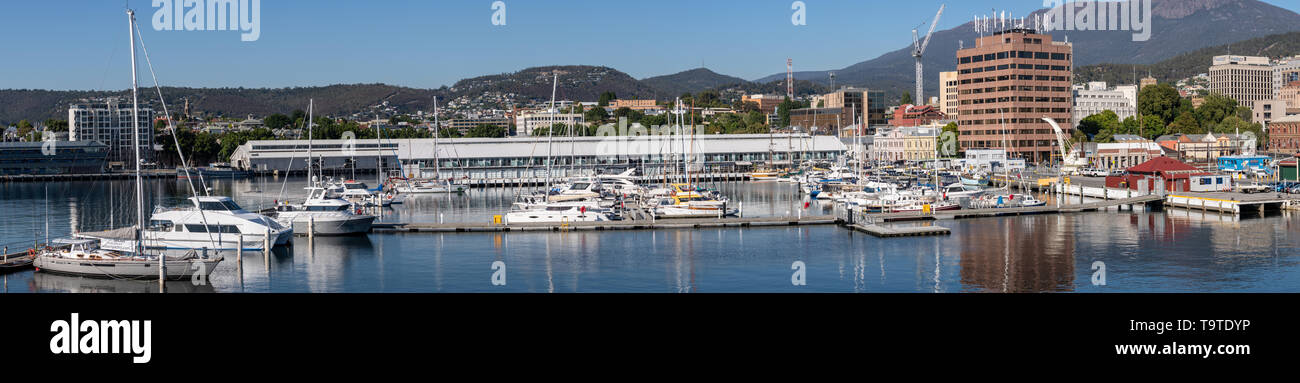 Hobarts Hafen Panorama Stockfoto