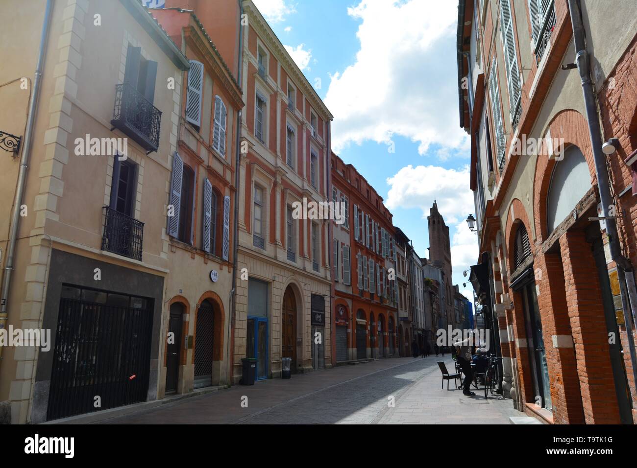 Die malerischen Straßen von Toulouse, Frankreich Stockfoto