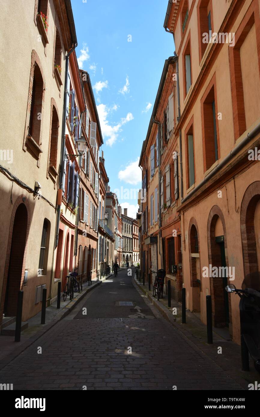 Die malerischen Straßen von Toulouse, Frankreich Stockfoto