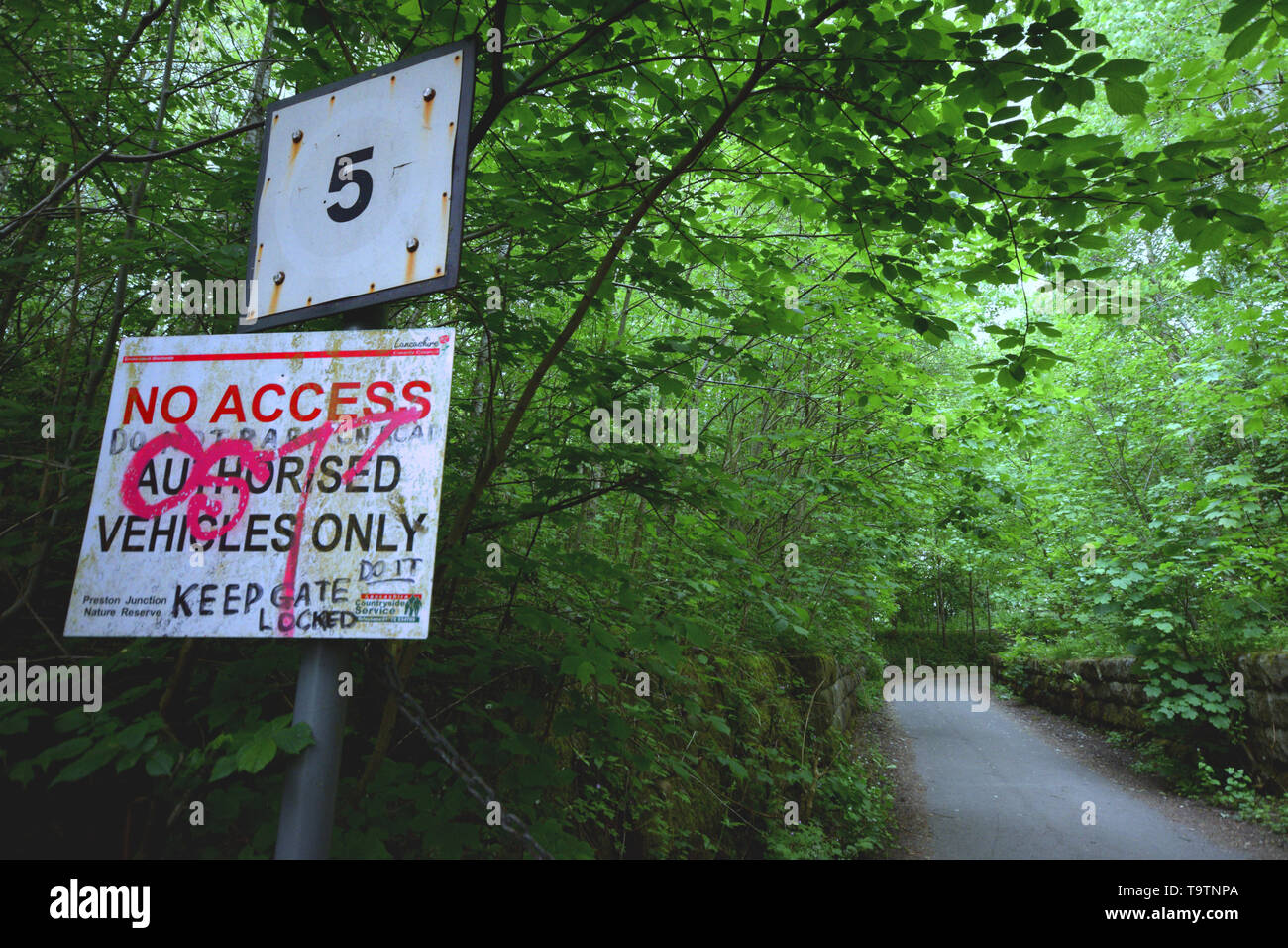 Graffiti-Zeichen Stockfoto