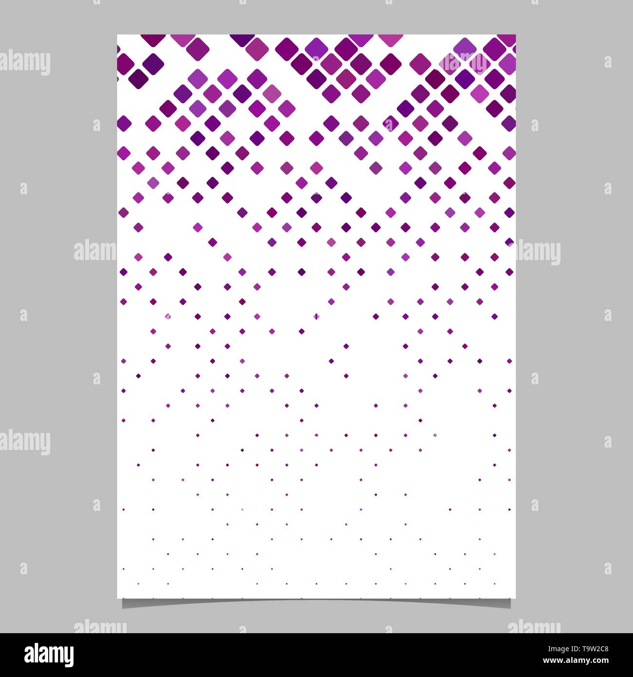 Abstrakte diagonal Abgerundetes Quadrat Mosaik Muster flyer Hintergrund Stock Vektor