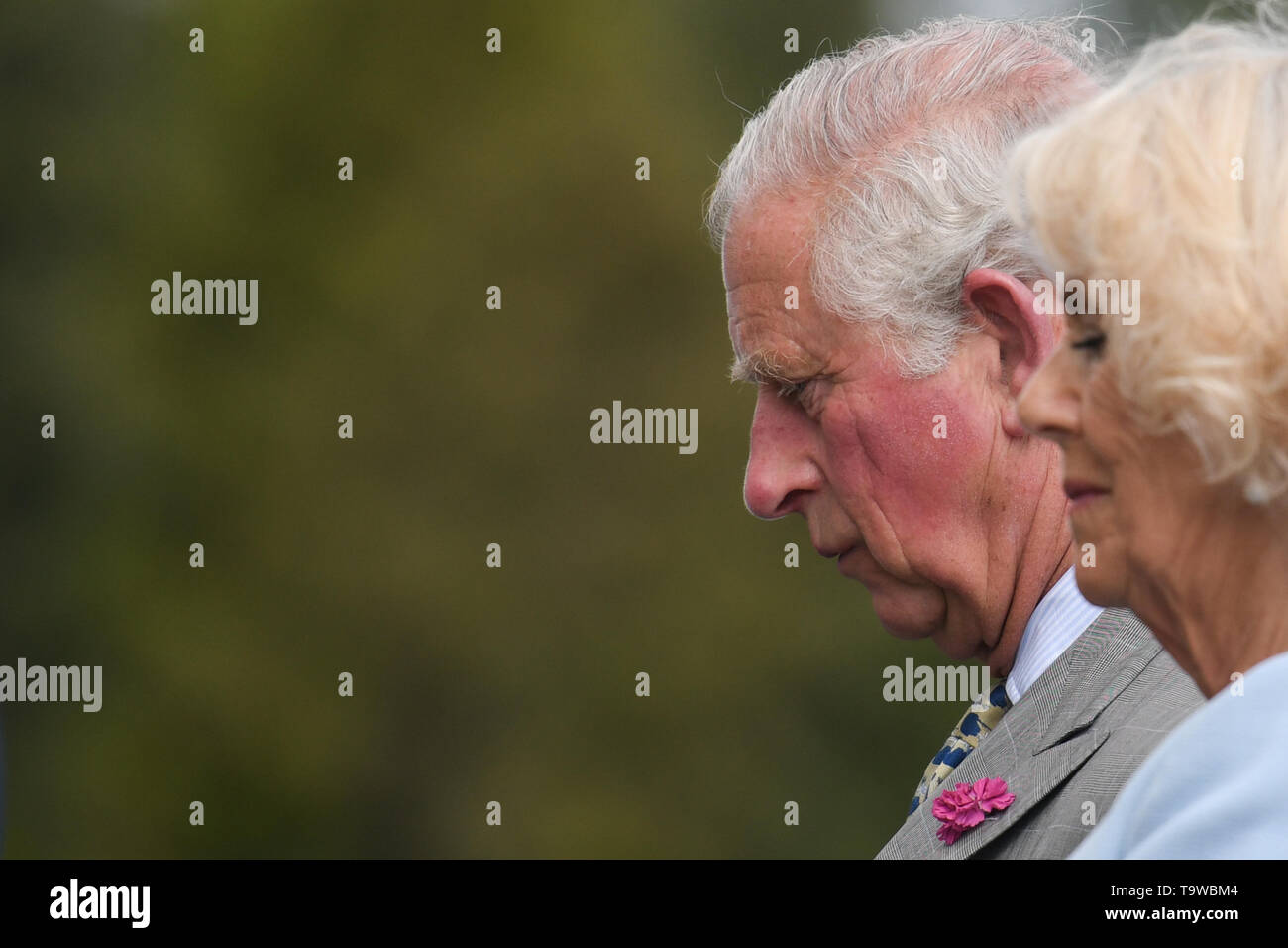 Powerscourt Demesne, Irland. 20 Mai, 2019. Prinz Charles, Prinz von Wales und Camilla, Herzogin von Cornwall, im Powerscourt House und Garten, während der Tag einer an Ihren Besuch in der Republik Irland. Credit: ASWphoto/Alamy leben Nachrichten Stockfoto