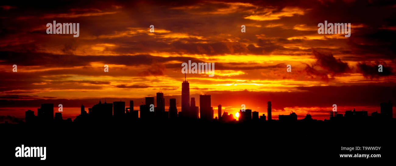 Skyline von New York City Stockfoto