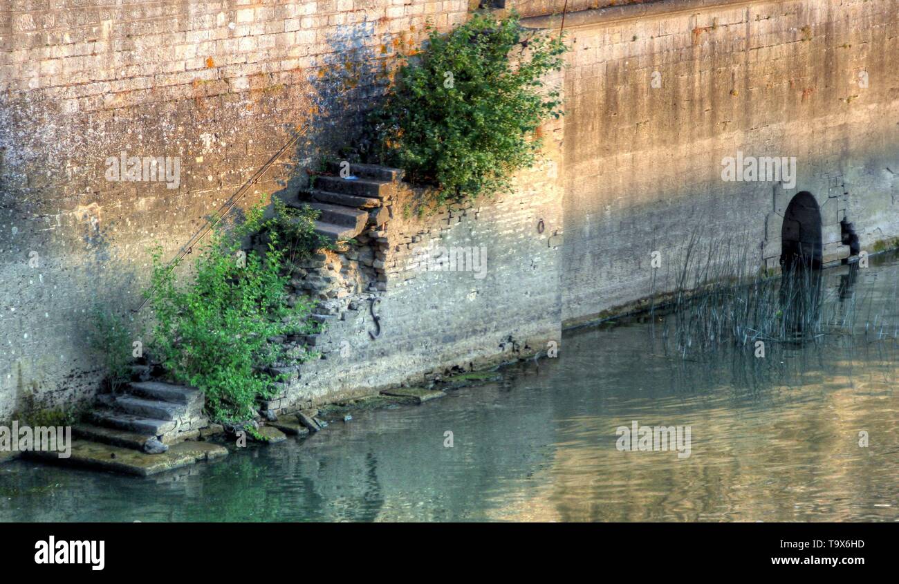 Verschiedene Farben in einer französischen Landschaft Stockfoto