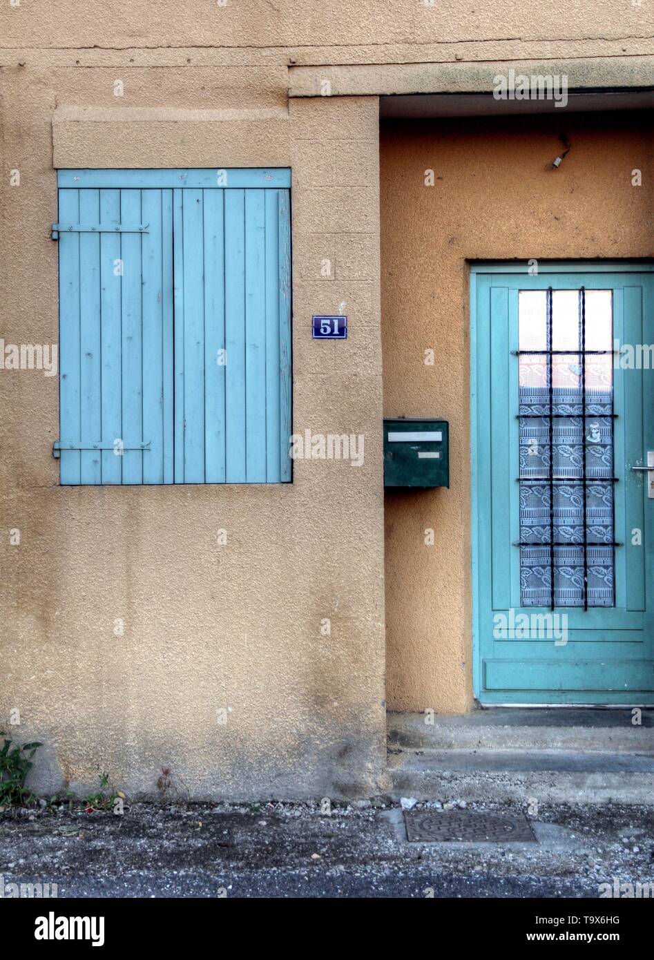 Verschiedene Farben in einer französischen Landschaft Stockfoto