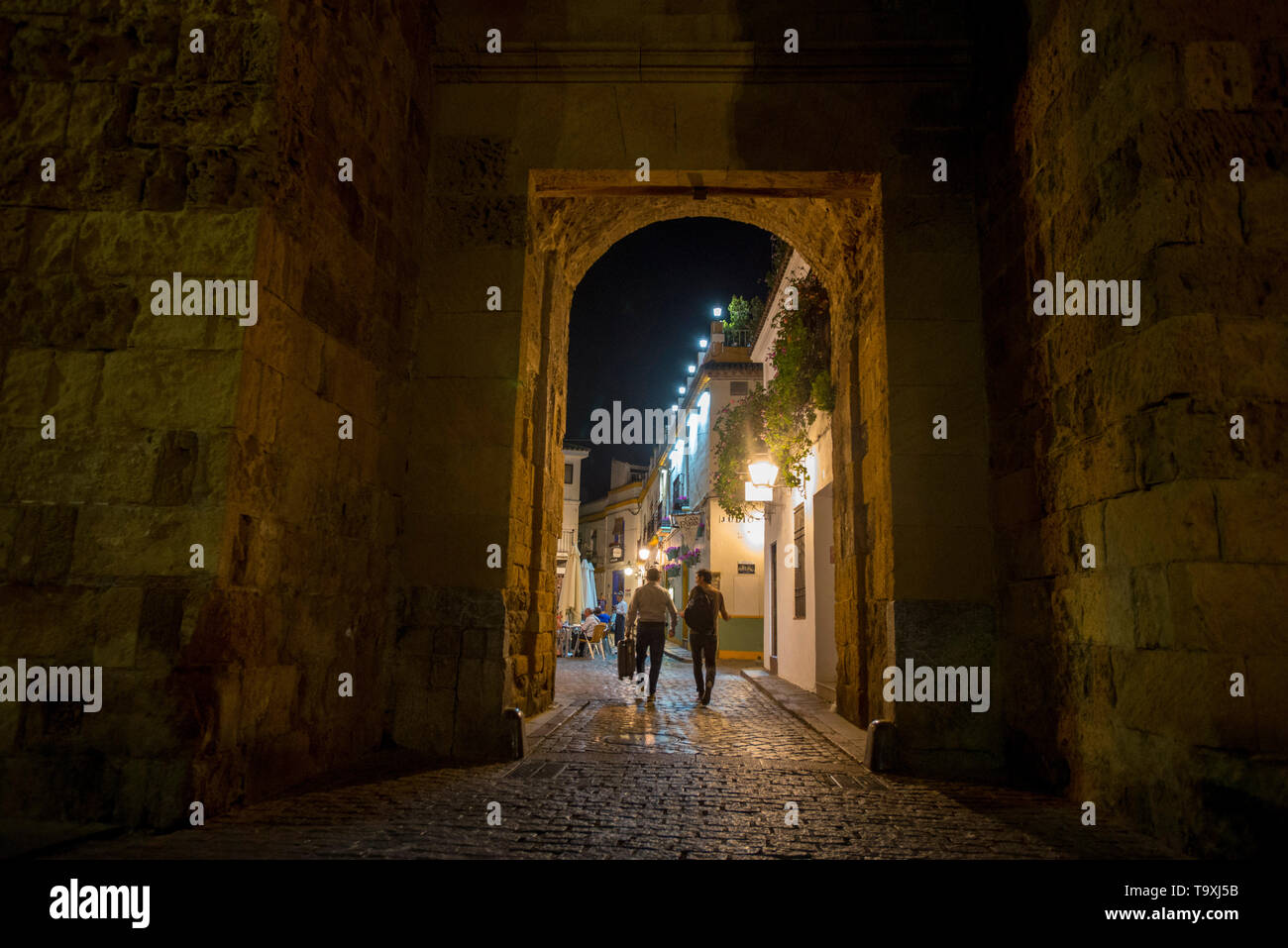 Cordoba Spanien die Almodovar Tor zum Jüdischen Viertel. Stockfoto