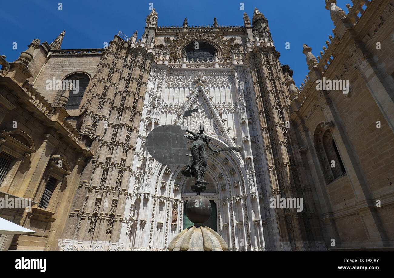 Die Kathedrale de Santa Maria de la Sede - die größte gotische Kathedrale in der Welt. Stockfoto