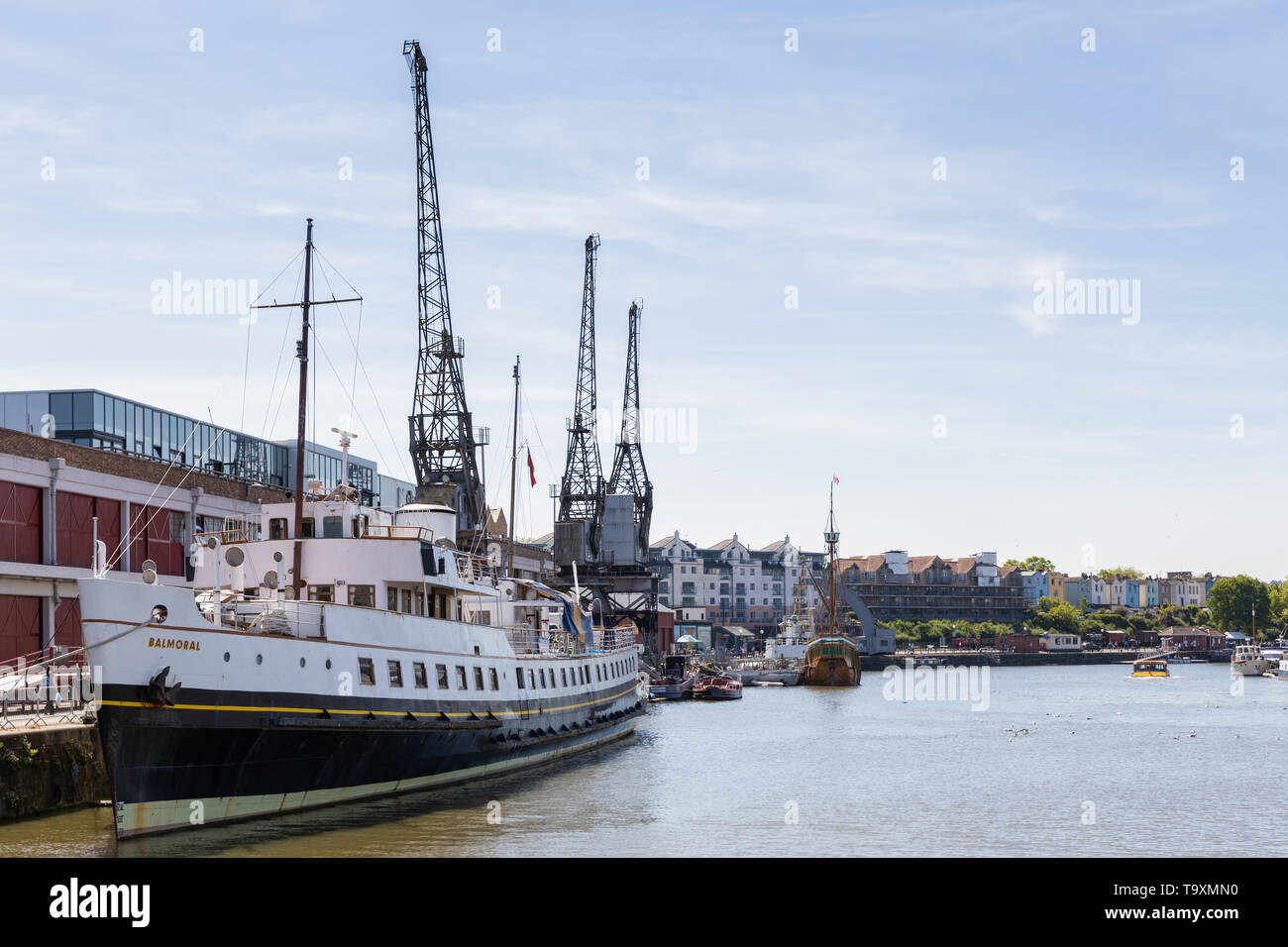 BRISTOL, Großbritannien - 14. Mai: Blick auf das Balmoral Schiff auf dem Fluss Avon in Bristol am 14. Mai 2019. Nicht identifizierte Personen Stockfoto