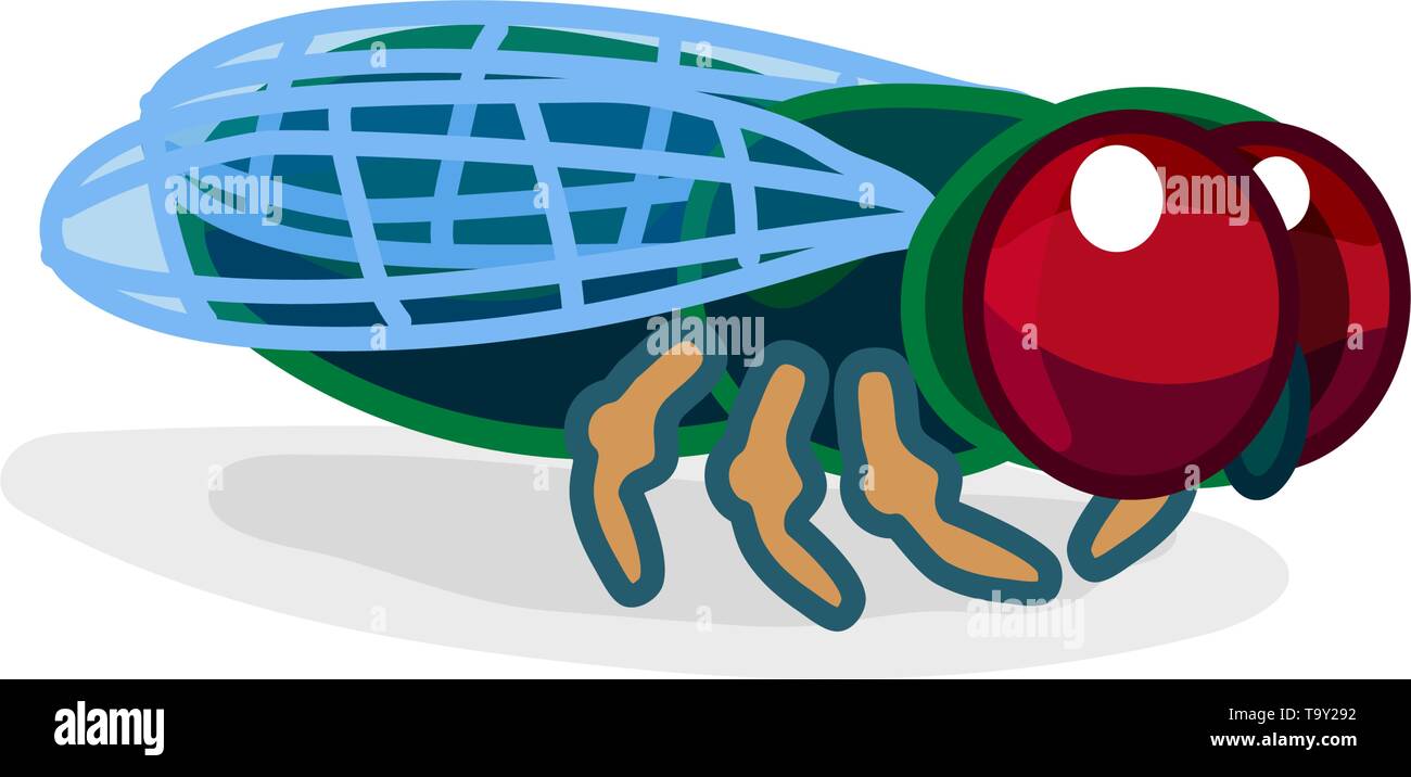 Vektor Cute Cartoon Insekt Clip Art Fliegen Stock Vektorgrafik Alamy