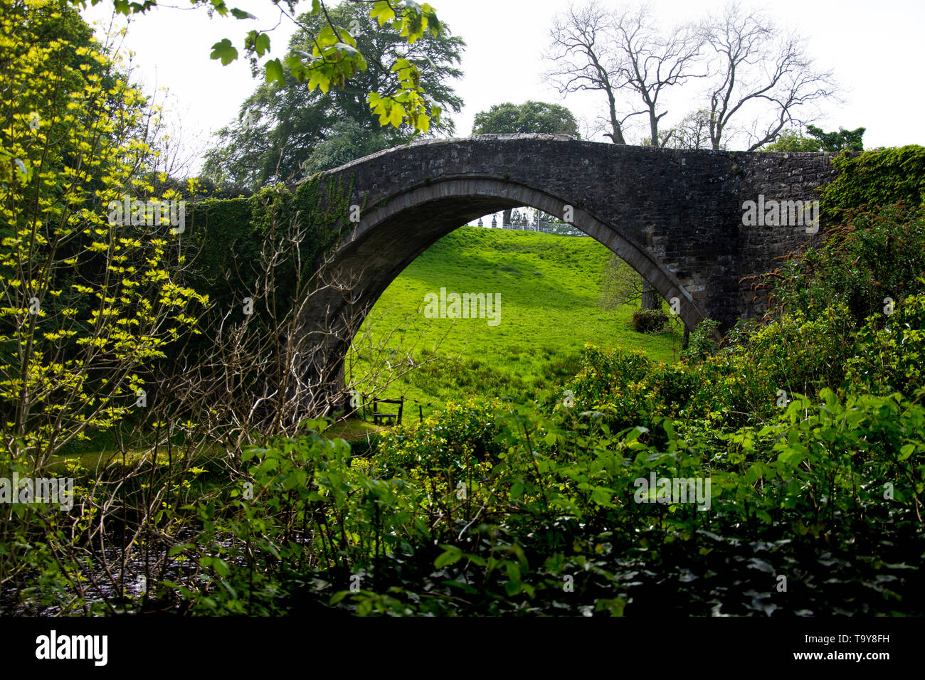 Ein Spaziergang um in Alloway Ayrshire der Geburtsort von Robert (rabbie) brennt. Stockfoto