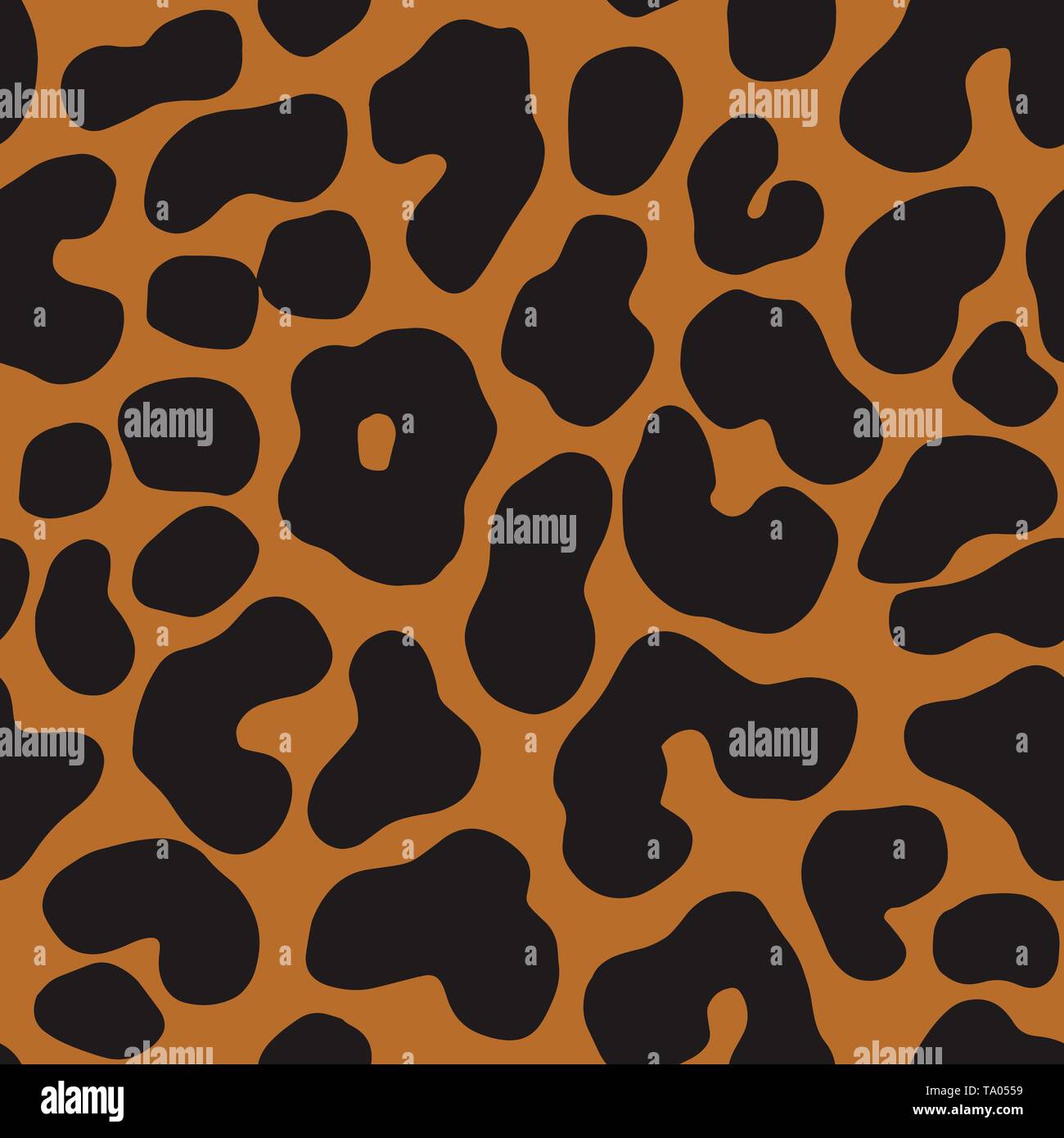 Vektor braun Animal-print. Nahtlose Leopard Muster Design für Stoff und Textil-, Verpackungs-, Web- und Social Media Design. Stock Vektor