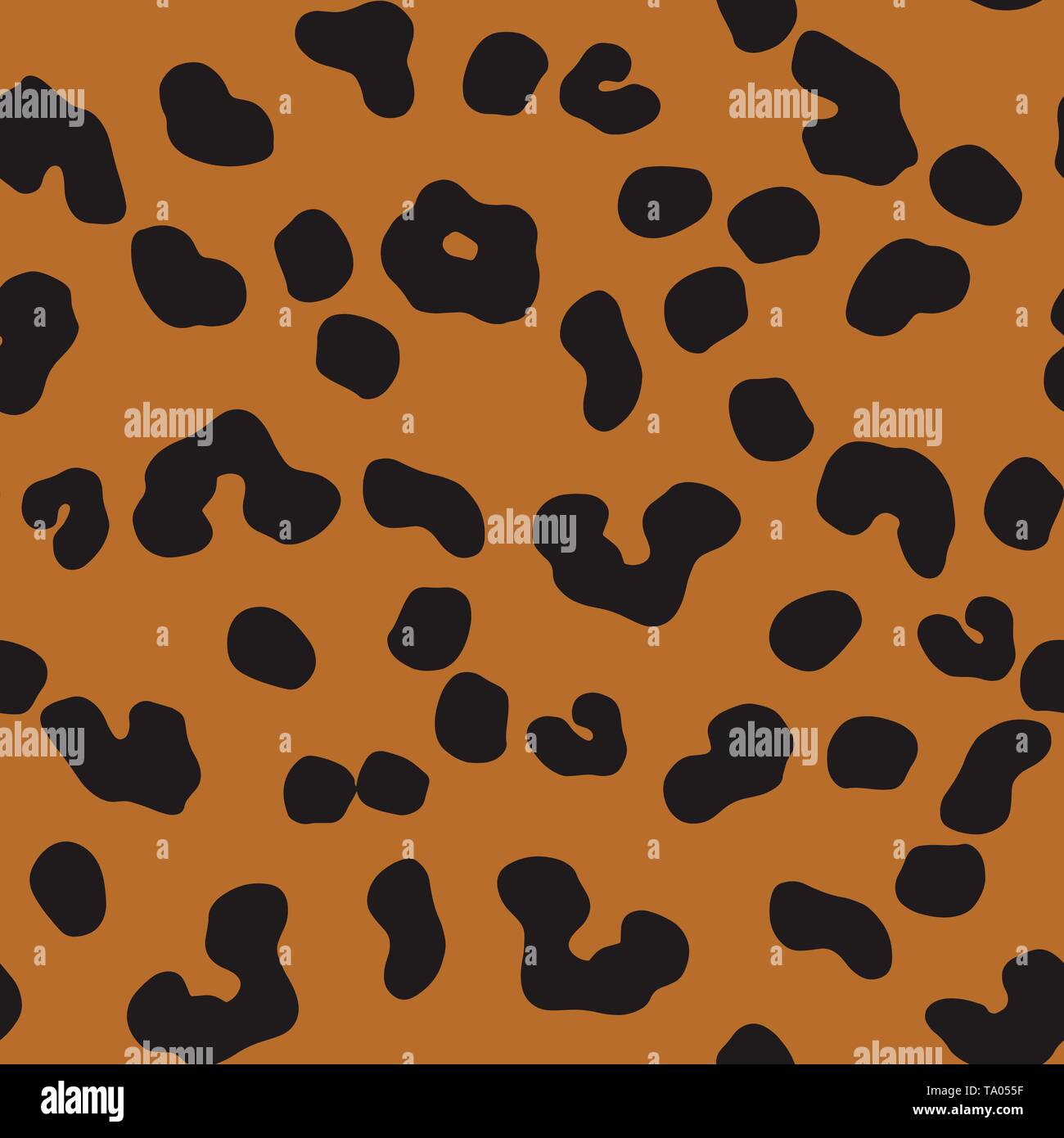 Vektor braun Animal-print. Nahtlose Leopard Muster Design für Stoff und Textil-, Verpackungs-, Web- und Social Media Design. Stock Vektor