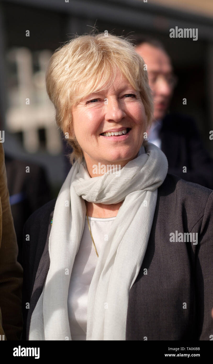 Veronique Culliford, Peyo's Tochter, an der Zeremonie für die Schlümpfe 60. Jahrestag in Brüssel, Belgien, auf 2018/10/23 *** Local Caption *** Stockfoto