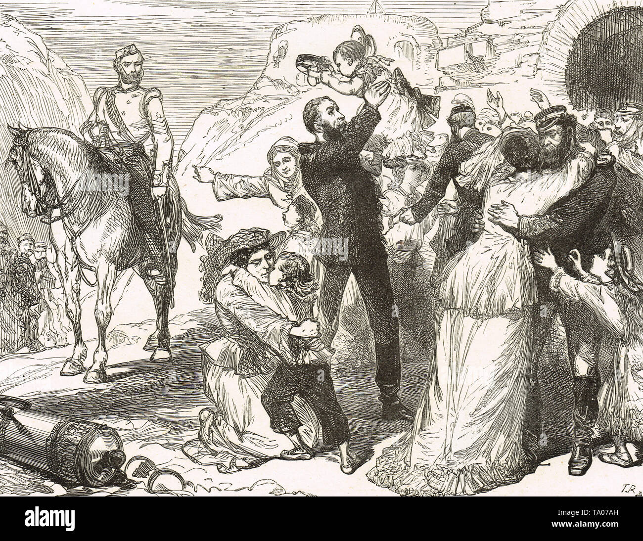 Die Linderung von Lucknow, 1857 Stockfoto