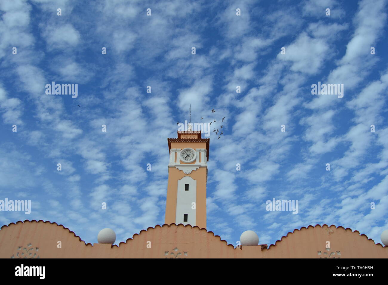 Clocktower am Markt in Santa Cruz de Tenerife, Spanien Stockfoto