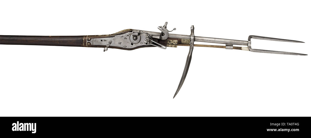 Krieg Hammer und wheellock Pistole, Deutsch, um 1590 Stockfoto