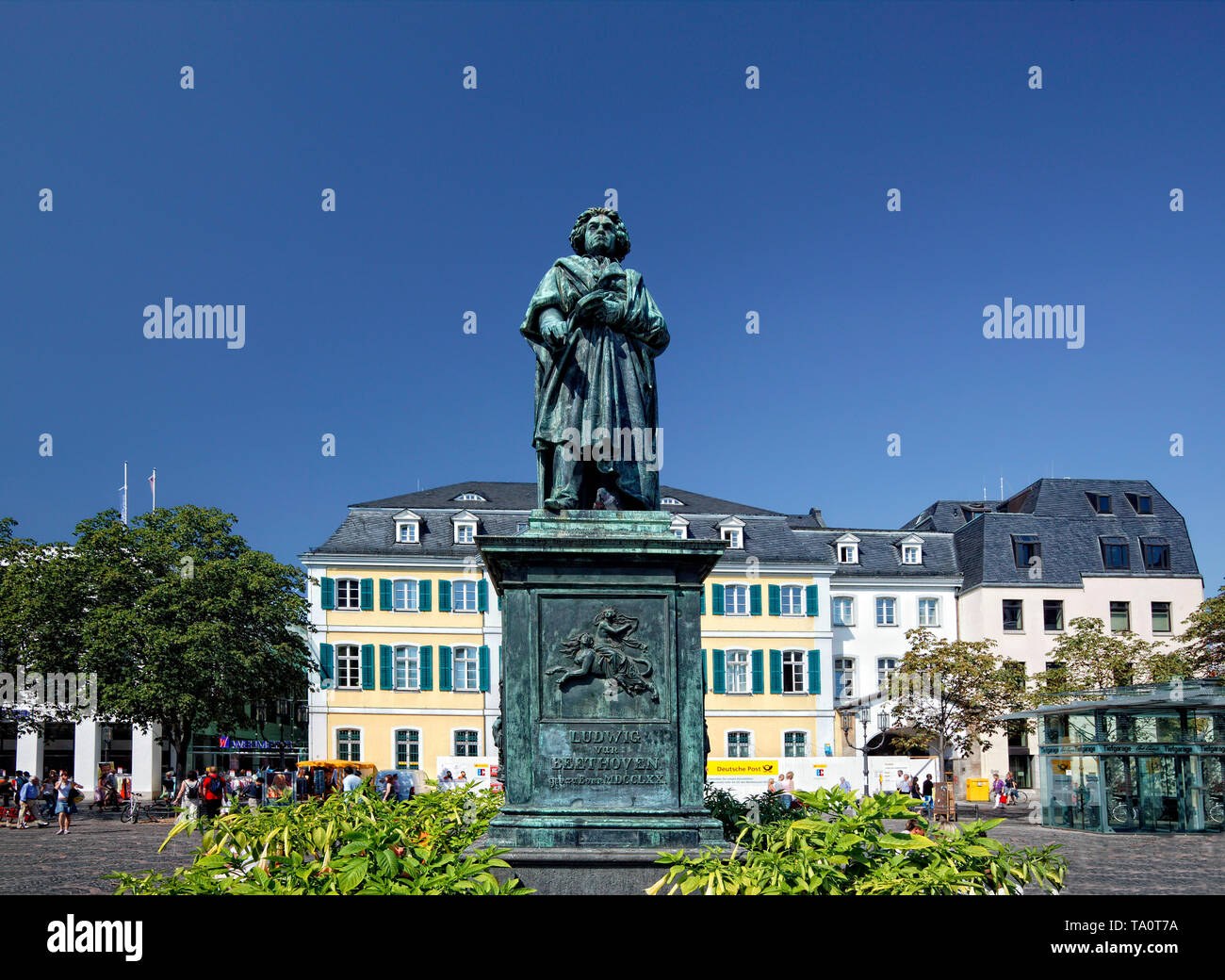 Der Beethoven Denkmal, Bonn, Nordrhein-Westfalen, Deutschland, Europa Stockfoto