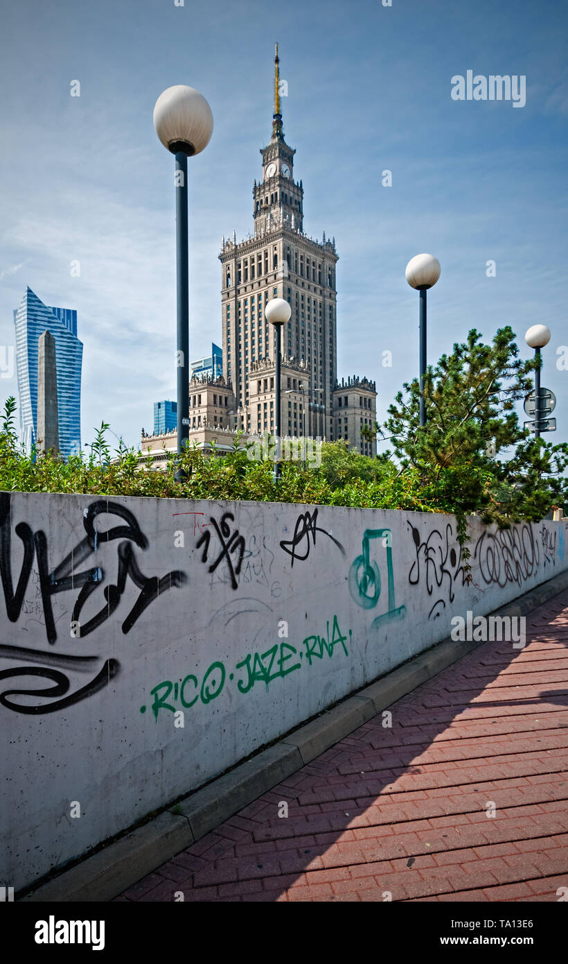 In Warschau, der Hauptstadt Polens Stockfoto