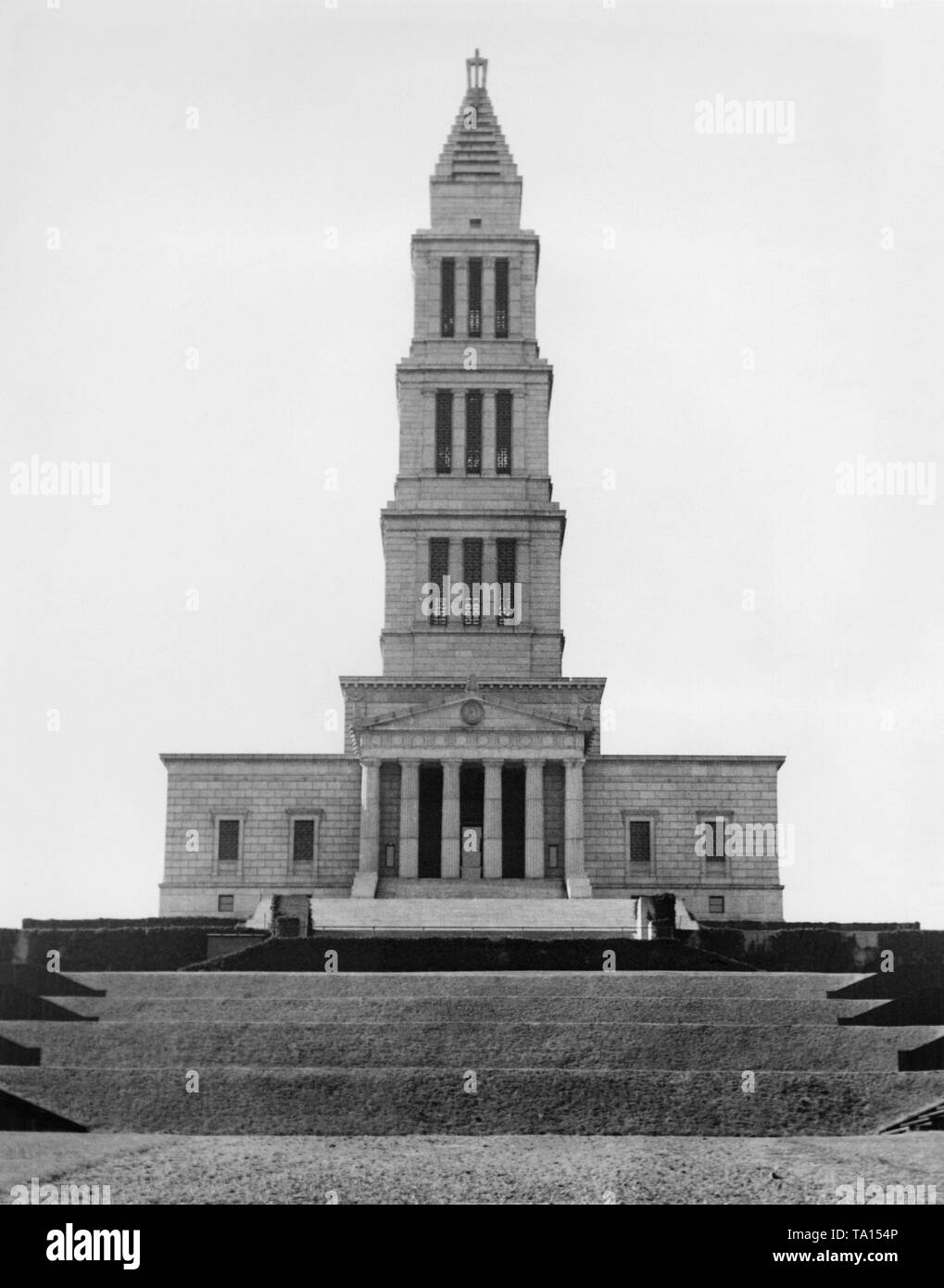 Blick auf die George Washington Masonic National Monument in Alexandria, Virginia. Stockfoto