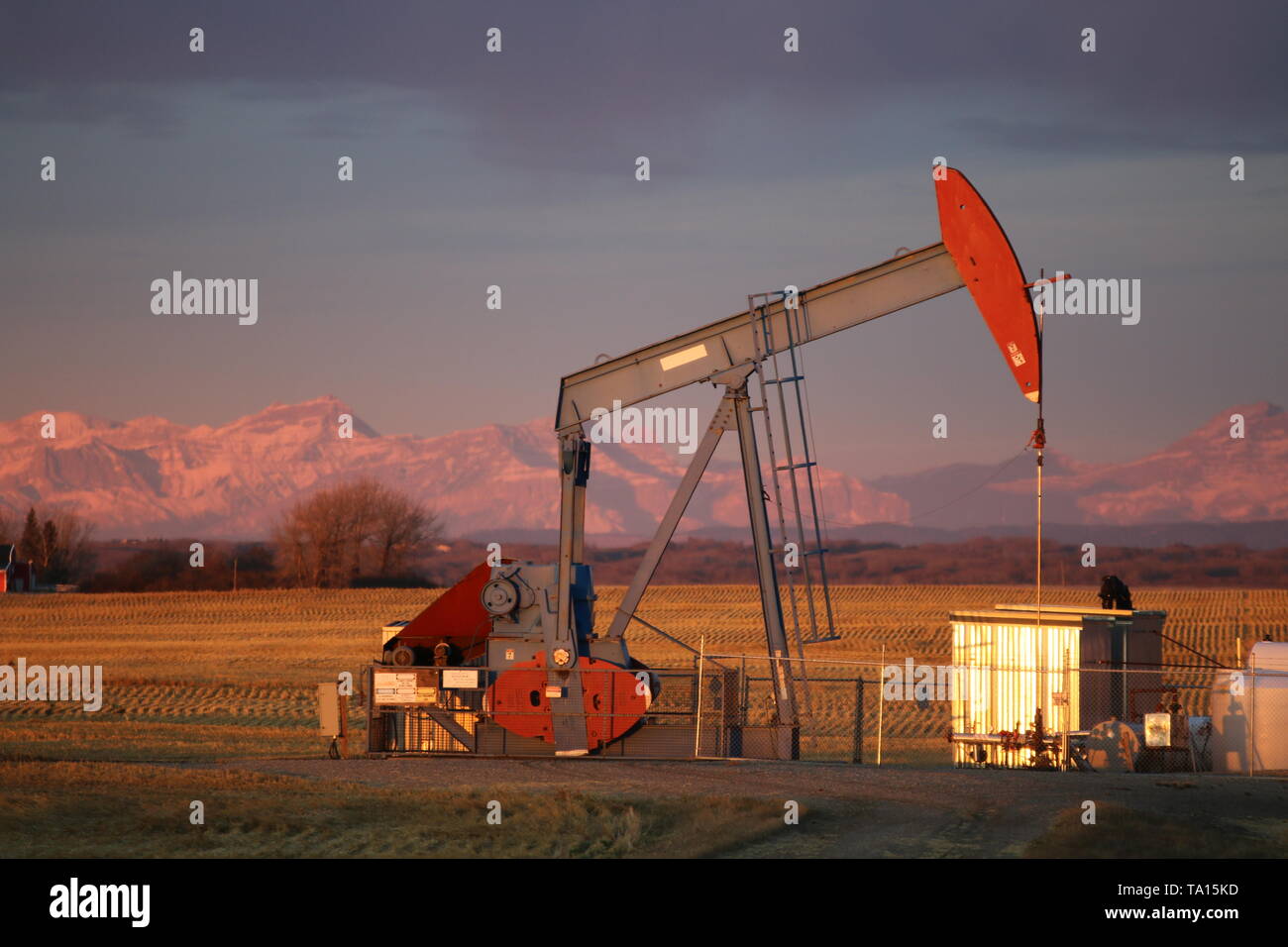 Öl- und Gasindustrie, Alberta Stockfoto
