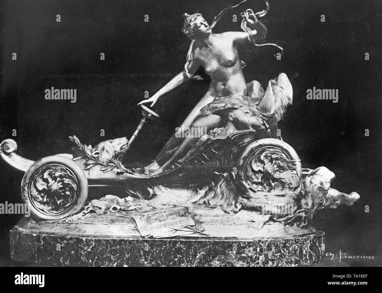 Der Preis Trophäe der Rasse der "Coupe des Pyrenäen' wurde bei der 1903 London Motor Show gestohlen. Stockfoto