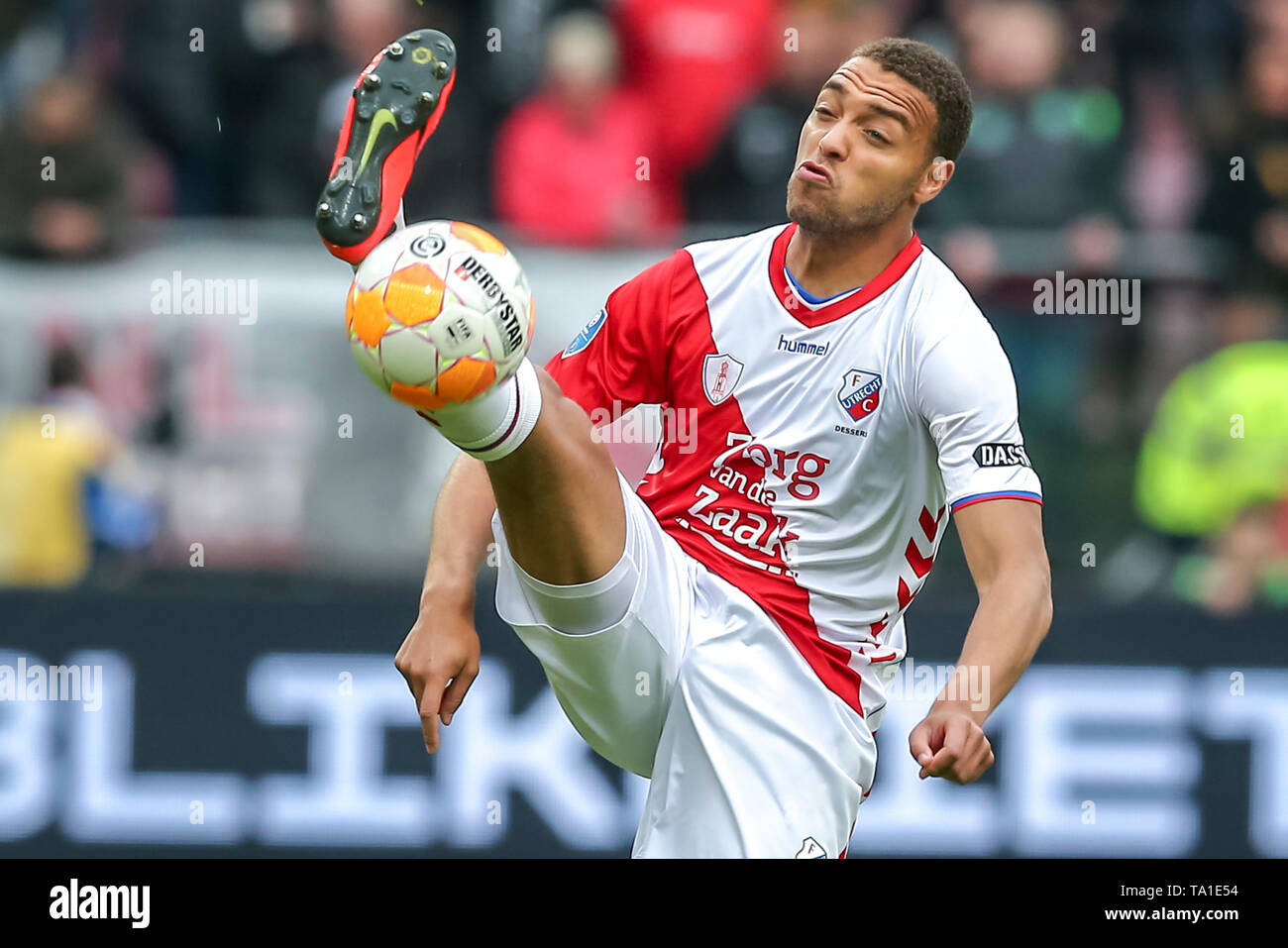 UTRECHT, 21-05-2019, Stadion Galgenwaard, Saison 2018 / 2019, Utrecht - Herakles, der niederländischen Eredivisie Fußball europäischen Play-offs, FC Utrecht player Cyriel Dessers Stockfoto