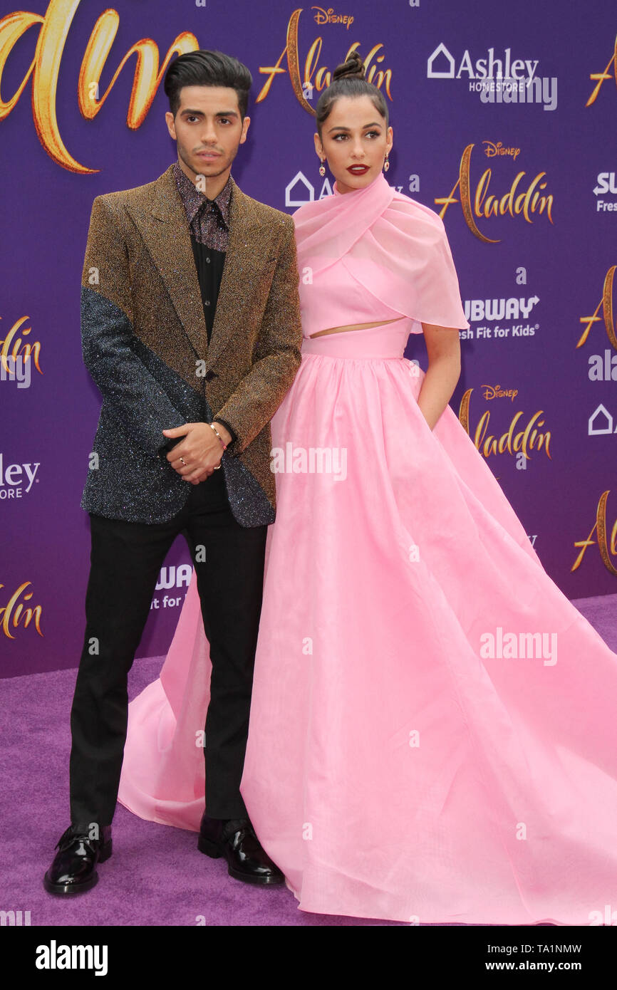 Los Angeles, USA. 21 Mai, 2019. Mena Massoud, Naomi Scott bei der Weltpremiere von Disneys "Aladdin" am El Capitan Theatre, Hollywood, CA, 21. Mai 2019 statt. Foto: Joseph Martinez/PictureLux Credit: PictureLux/Hollywood Archiv/Alamy leben Nachrichten Stockfoto