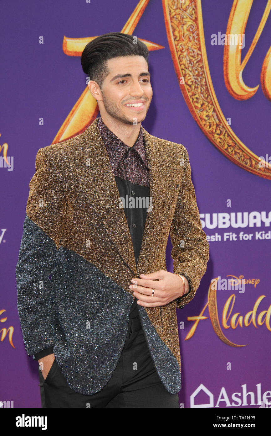 Los Angeles, USA. 21 Mai, 2019. Mena Massoud bei der Weltpremiere von Disneys "Aladdin" am El Capitan Theatre, Hollywood, CA, 21. Mai 2019 statt. Foto: Joseph Martinez/PictureLux Credit: PictureLux/Hollywood Archiv/Alamy leben Nachrichten Stockfoto