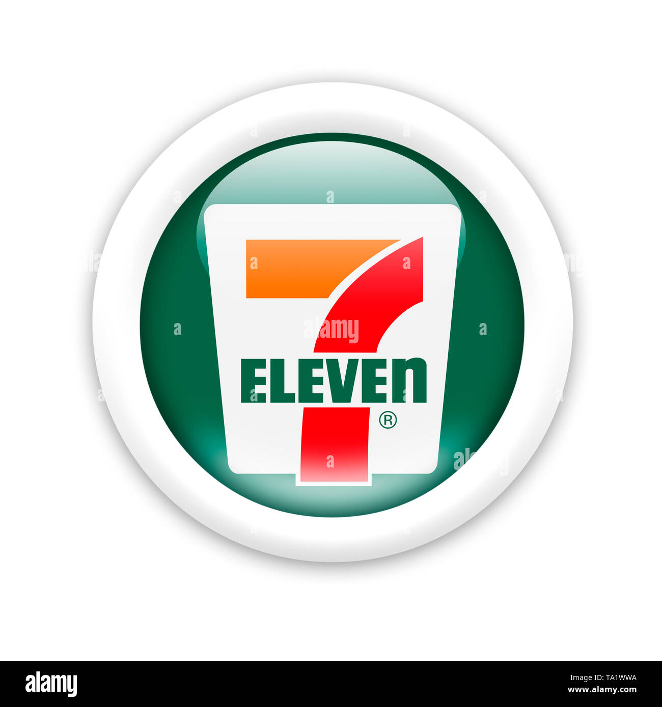 7 elf Logo Stockfoto